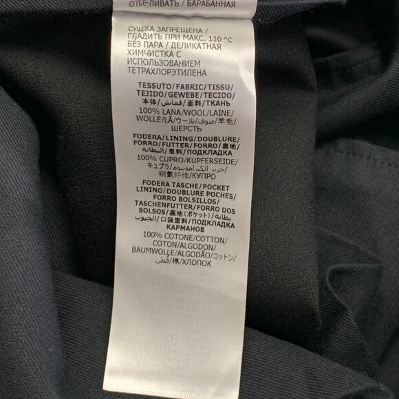 ALEXANDER MCQUEEN Size 30 Black Wool Barathea Flat Front Dress Pants - Picture 6 of 8